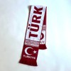 Taraftar 7/24 Türkiye Scarf for Football Fans, Red and white