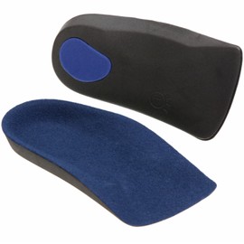 PhoenixSole Arch Support, Half Insole, Flat Feet, Shock Absorption, Breathable, Adjustable Size, Outside, Standing, Work, Walking, Unisex (S)