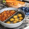 Nordic Ware 2-in-1 Divided Nonstick Saucepan - 10 inch diameter;
