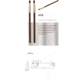 【SOO ADOR】 BY MAENG #08 EYEBROW & POINT SHADOW BRUSH make up brush
