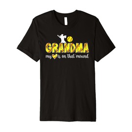 Proud Softball Pitcher Grandma Softball Pitcher Grandmother Premium T-Shirt
