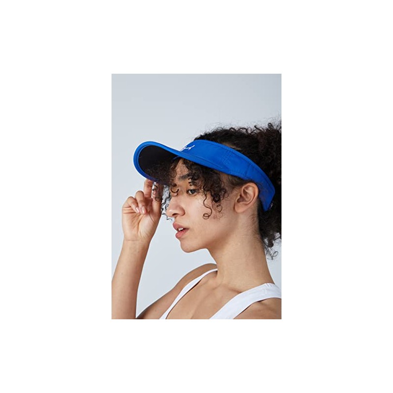 Sportkind Tennis, Running, Golf Sun Visor, cobalt blue