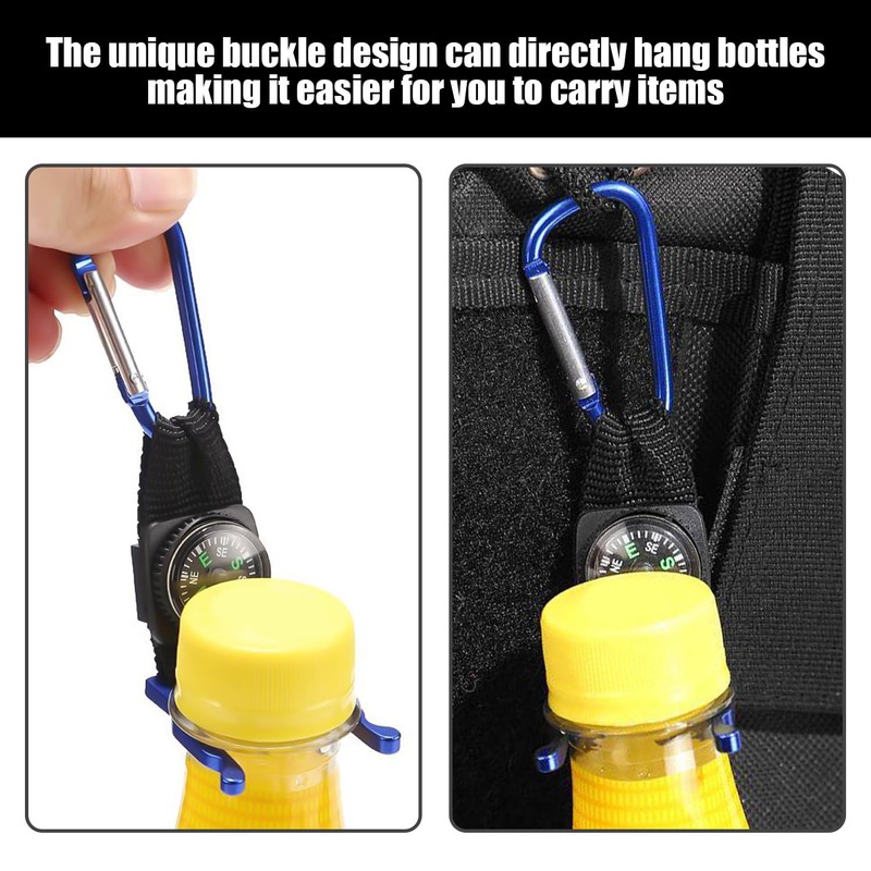 COACOM 15-Piece Water Bottle Buckle, Caravan with Compass, Creative Bottle