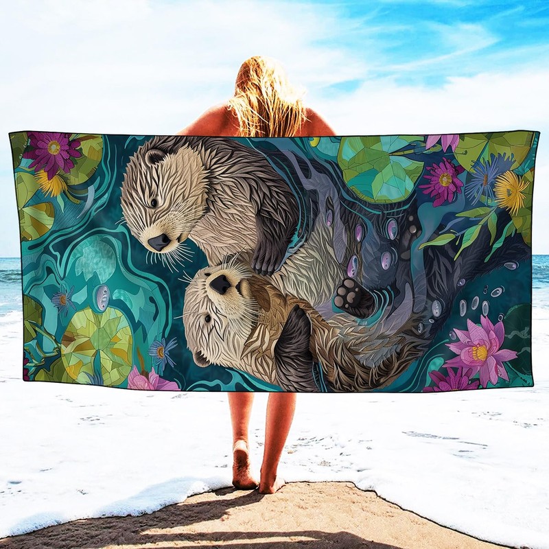 YISUMEI Microfibre Beach Towel XXL Beach Towel Lightweight Bath Towel