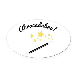 CafePress Abracadabra Euro Oval Car Bumper Magnet
