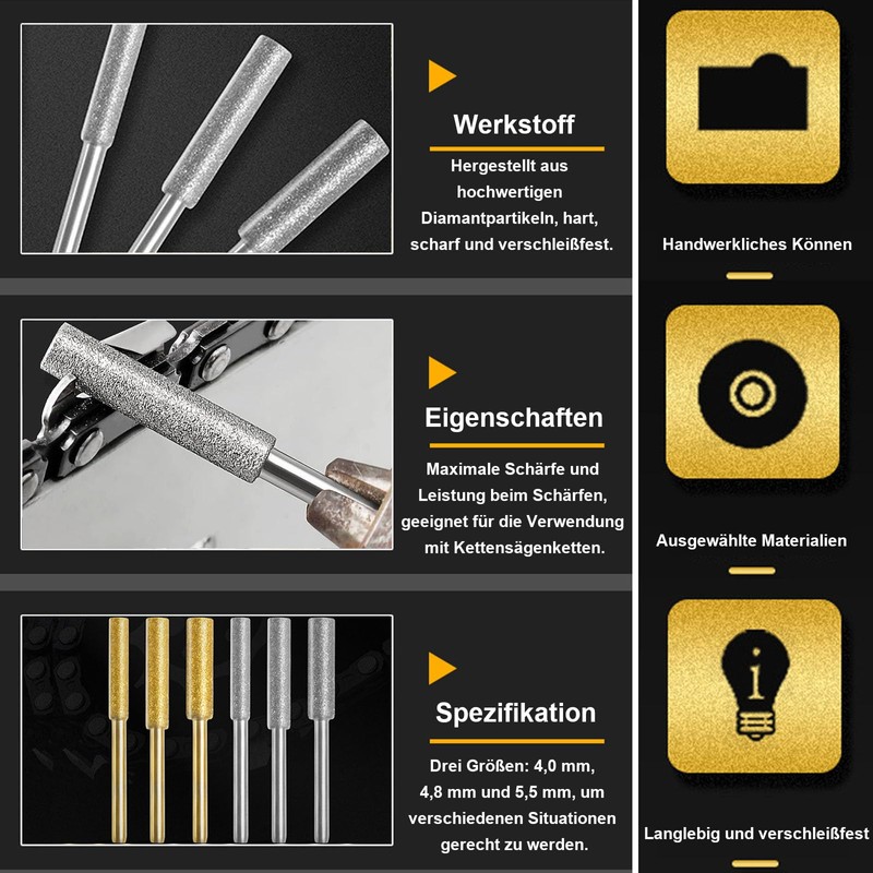 Pack of 30 Diamond Chainsaw Sharpeners, Diamond Chainsaw Sharpener, Chainsaw