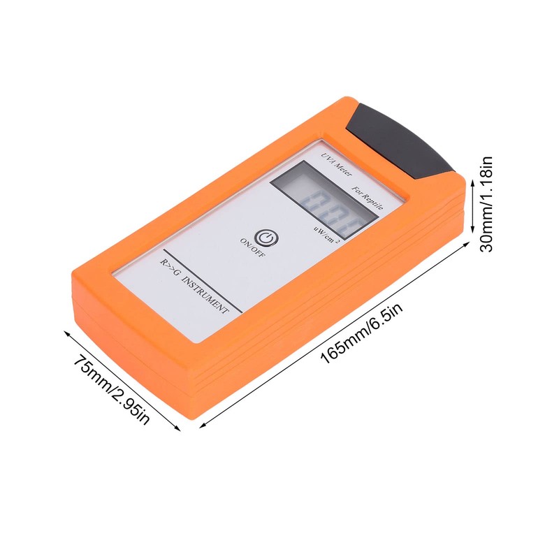 Reptile UV Index Meter, Measures 320-400nm, Sensitive UVB Meter, UVC