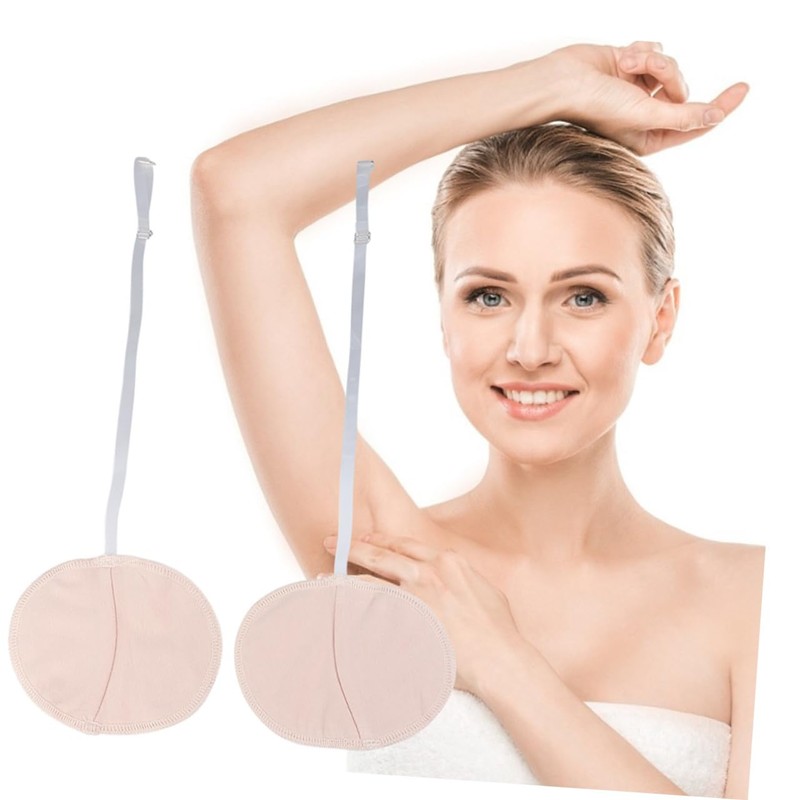 FOMIYES 2sets Underarm Sweat Pads Non-visible Reusable Soft Absorbent Underarm