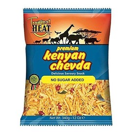 Tropical heat Kenyan chevda - No sugar added - 340g - (pack of 4)
