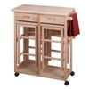 Winsome Wood Suzanne Kitchen, Square, Natural