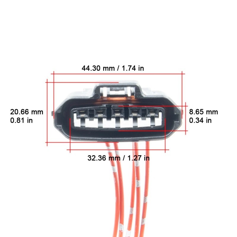 AvtoDonor Mass air flow (MAF) sensor connector Toyota Avalon. 1994-1999.