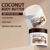 SinceReal Coconut Body Butter 200g, Coconut Oil Body Cream for