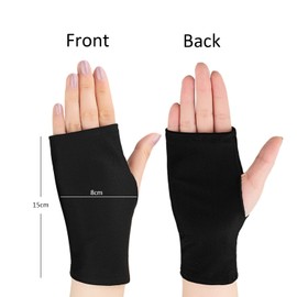 2 Sets Of Sun Protection Fingerless Gloves, Fingerless Gloves, Sun Protection Driving Gloves, Elastic Half-Finger Short Gloves, Suitable For Sun Protection When Going Out, Unisex