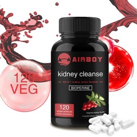 Airboy - 22-in-1 Kidney Health Supplement | Extra Strength 50:1 Cranberry Extract | Kidney and Urinary Tract Support and Flush Formula