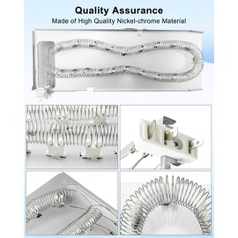 W11025156 W10608823 Dryer Heating Element Fit for Whirlpool Kenmore Maytag Cabrio Bravo, 3 Wire Dual Coil Dryer Heating Element Assembly, Replace 4461512 AP6037386 PS11770230 EAP11770230