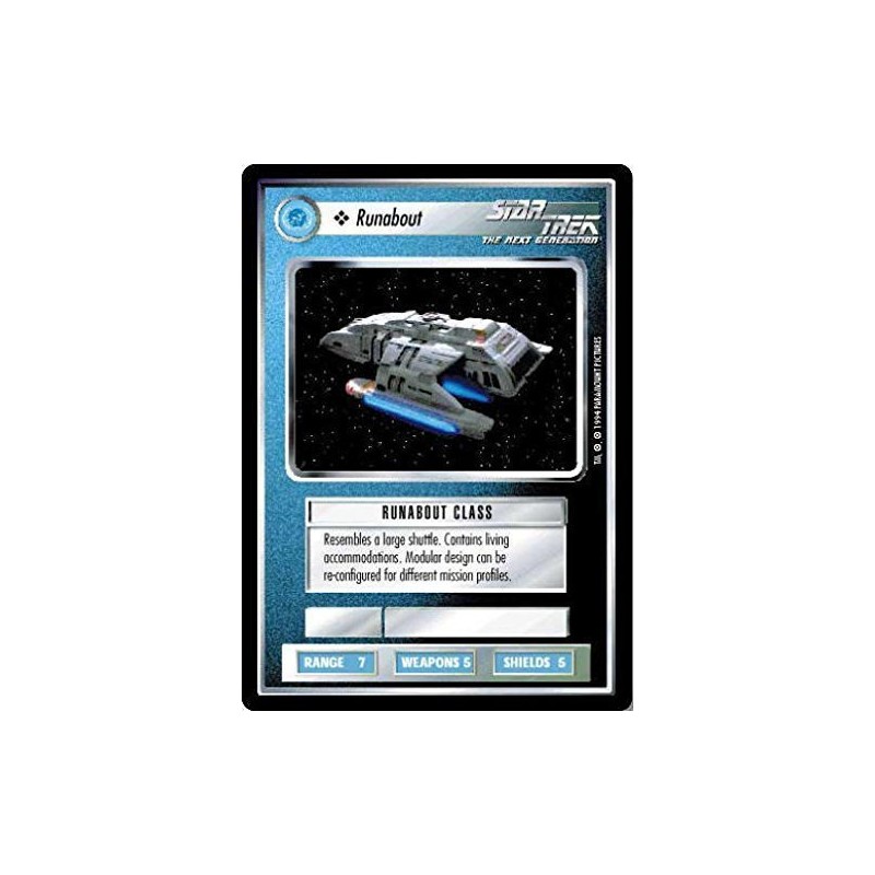 Decipher Star Trek CCG 1E Premier Limited (B Border) RUNABOUT