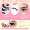 Uytrrsvd 10 Pairs Natural Look False Eyelashes - Wispy Lashes