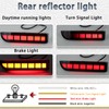 PGTOPONE Full LED Rear Bumper Reflectors Fog Brake Tail Light