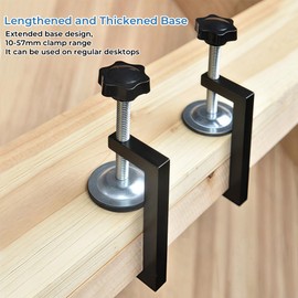 2 Pcs G Clamp for Woodwork Adjustable Screw Small Clamps Heavy Duty Universal Wood Clamps for Fixing Hand Tool Parts Mini Bar Clamp for Carpentry DIY Projects