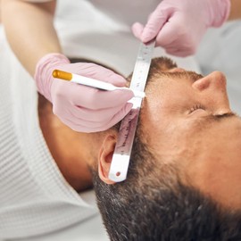 BOBOZHONG Barber Pencil, 2 Pieces Hairdressing Pencil, Hairline, Beard Pencil, Care, Barber Pencil, Beard Lineup Pen, Fountain Pen, Household Beard Pen for Accessories for Beard Shaping