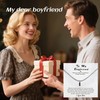 Necklace for Boyfriend Gifts for Boyfriend Silver Chain Black Small