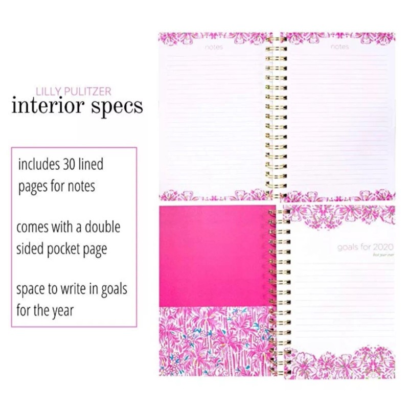 LILLY PULITZER Agenda Planner Bible Study Notebook LARGE - FLORIDITA