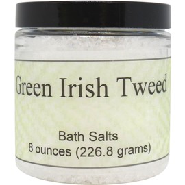Green Irish Tweed Bath Salts by Eclectic Lady, 8 ounces