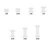 25 x 7mm Book Binding Screws & Posts - Brass-Coloured