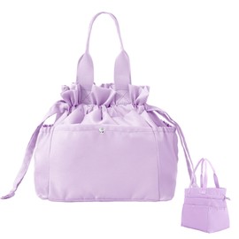 MEXS Lunch Bag for Women Reusable Drawstring Insulated Lunch Box Stain-Resistant Large Cinch Closure Lunch Bags for Work Office