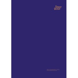 2025 Diary Week To View Vertical A4: Blue - Australia Dates - With Times, Notes Pages - Hourly Weekly Planner - Large Size - Soft Cover - Non Spiral Bound - For Men and Women.