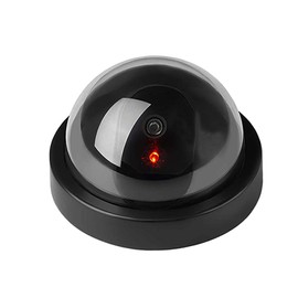 ELEAR™ Black Dome Fake Dummy Security CCTV Camera Waterproof IR LED Flashing Red Light Outdoor Indoor Surveillance
