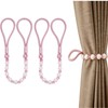 Pink Pearl Curtain Tie Backs, Curtain Tie Backs with Bead,
