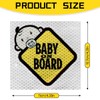 Lotsdonxia 2 Packs Baby on Board Stickers | High-Intensity Reflective