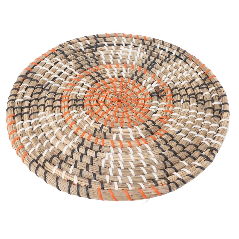 Grass Woven Placemats Nordic Style Innovative Round Placemats for Dining