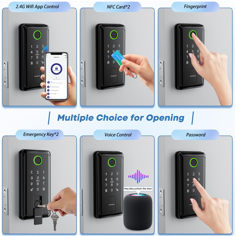 Keypad Smart Door Knob Lock, Door Knob with Locks, Keyless