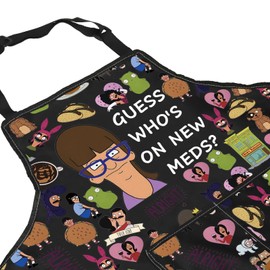 Bob's Gayle Guess Kitchen Apron Guess Who's On New Meds Apron With Pocket Gayle Of Burgers Kitchen Decor Bob's Gift (Guess Meds Apron)
