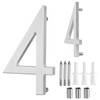 sourcing map Floating House Numbers, 5 Inch Solid Aluminum Modern