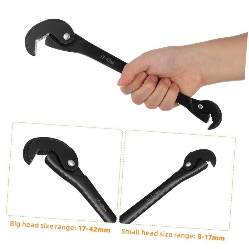TEHAUX Adjustable Spanner Ratchet Wrench Scrench Shifting Spanner Multi-functional Tire