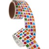 JILLSON & ROBERTS Bulk Roll Prismatic Stickers, Micro Geo Shapes