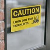 Look Out For Forklifts OSHA Caution Vinyl Decal Label 10