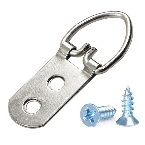 ToolMax D Ring Picture Hangers with Screws - Pro Quality