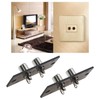 ECSiNG 4PCS RCA Connector 2-Way RCA Connector Wall Plate Input