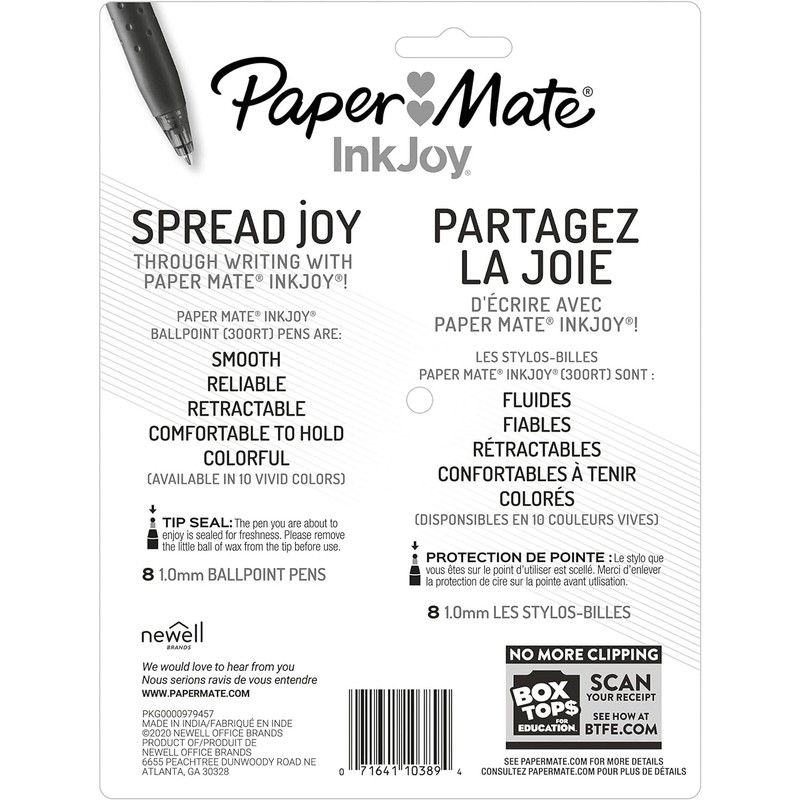 Paper Mate InkJoy 300RT Retractable Ballpoint Pens, Medium Point (1.0mm),