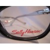 Sally Hansen 26 Women's Rx-able Eyeglass Frames, Black WITH WHITE
