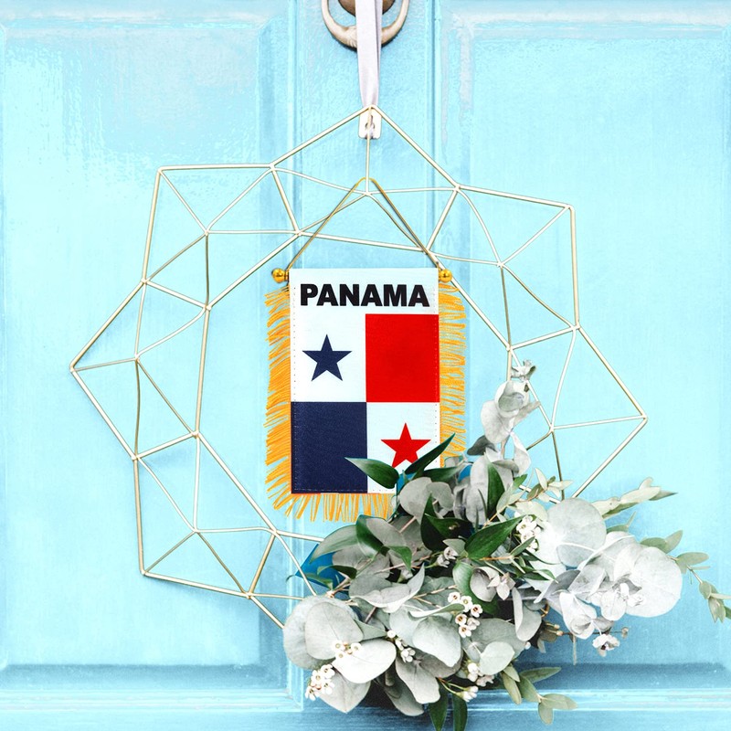 Anley 4 X 6 Inch Panama Fringy Window Hanging Flag