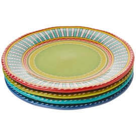 Certified International Valencia Dinner Plates (Set of 4), 11.25", Multicolor