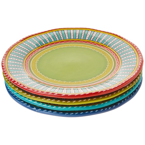Certified International Valencia Dinner Plates (Set of 4), 11.25", Multicolor