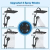 Hibbent High Pressure Shower Head Combo 5 Spray Rainfall Showerhead