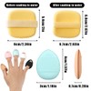 Pack of 5 Finger Powder Puffs, 2 Pieces Sponge Powder