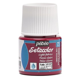 PEBEO 329-023 Setacolor Light Fabric Paint 45-Milliliter Bottle, Oriental Red,Oriental Red